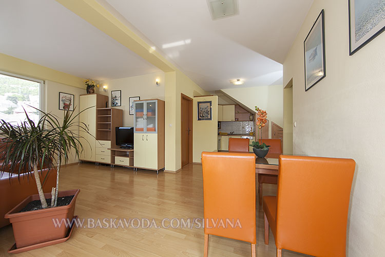 interior panorama of apartment Silvana, Baska Voda, Croatia